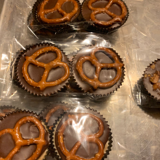 Vegan Mylk Chocolate Pretzel Peanut Butter Cups